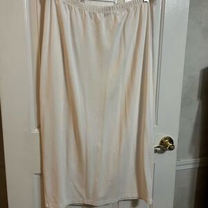 Nuggles White Long pencil Skirt